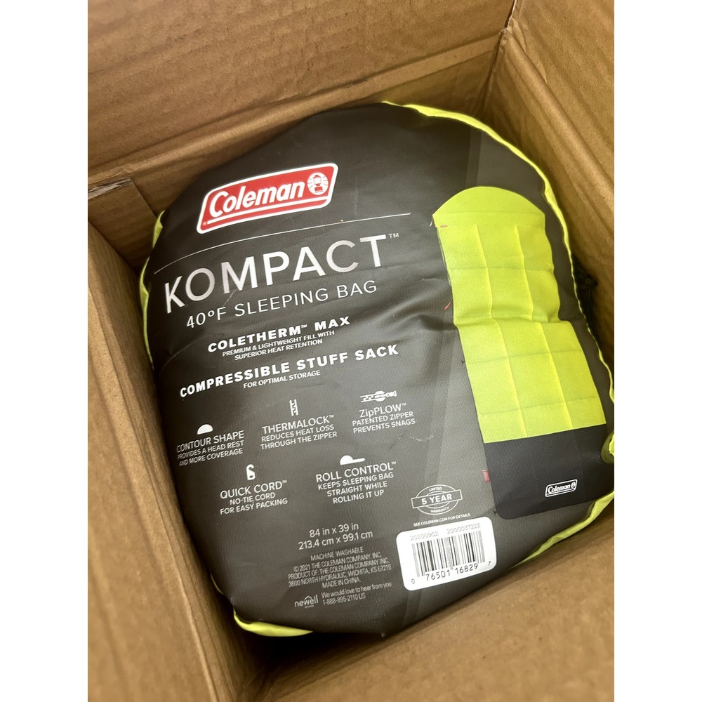Coleman Kompact 40 Big & Tall Contour Sleeping Bag
